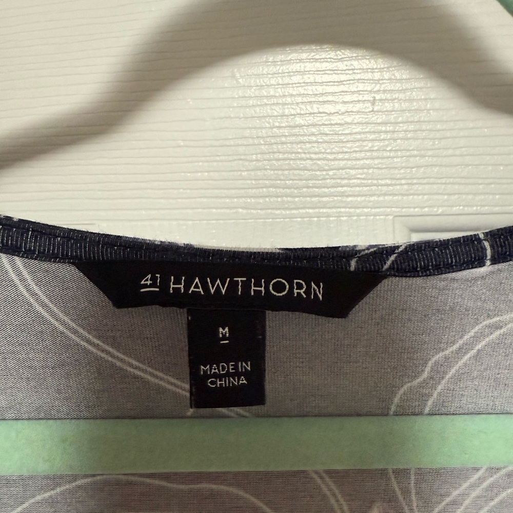 41 Hawthorn Navy and White V-Neck Sundress - Picture 3 of 3